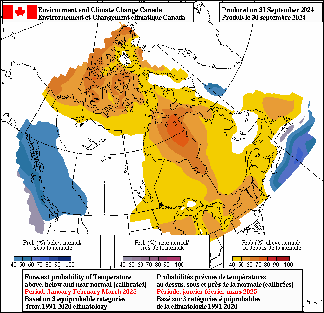 3 categories forecast map of temperature for lead 3